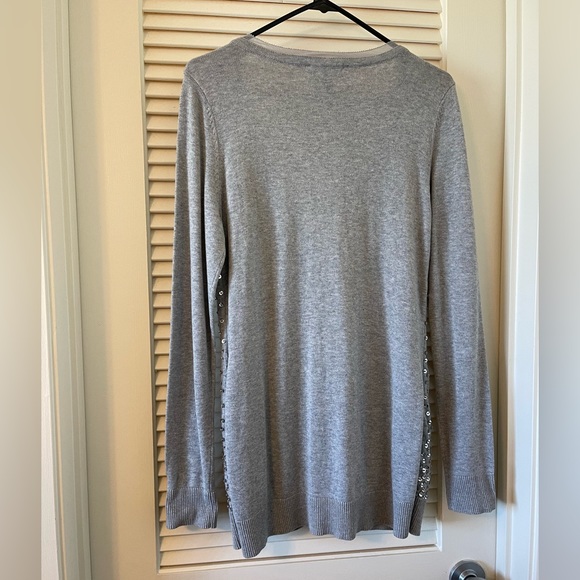 WHBM silver sequin long cardigan - Picture 2 of 5